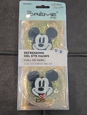The Crème Shop Disney Mickey Mouse Gold Gel Eye Masks (Set of 2)